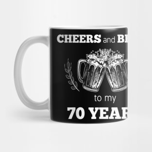 Cheers & Beers To My 71 Years 1949 Funny Cool Birthday Mug